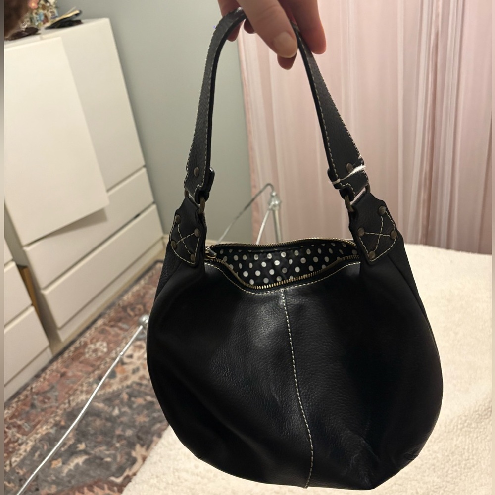 Gap Black Leather Hobo Bag